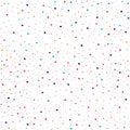 Colorful seamless pattern. Polka dots hand drawn.