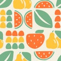 Colorfull abstract geometry nature seamless pattern