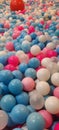 Colorfull balls in playground Royalty Free Stock Photo