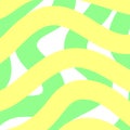 Colorfull crossed green and yelliw lines. Creative abstract style art background for children.