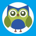 Colorfull cute owl Royalty Free Stock Photo