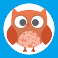 Colorfull cute owl Royalty Free Stock Photo