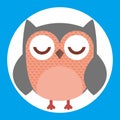 Colorfull cute owl Royalty Free Stock Photo