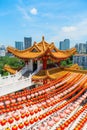 Colorfull decorative tower in traditional chineseTemple