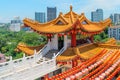 Colorfull decorative tower in traditional chineseTemple