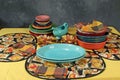 Colorfull dinner setting Royalty Free Stock Photo