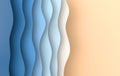 Colorfull dynamic abstract twisted shape. 3d render vawe, spiral. Computer generated geometric illustration