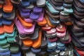 Colorfull flip flops in khaosan street