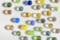 Colorfull glass marbles