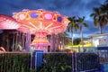 A Colorfull Merry go round in Dam Sen Park, Sai Gon, Viet Nam