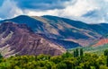 Colorfull mountains at the Parque Nacional Los Cardones Argentina