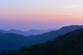 Colorfull and natural Mountain forest silhoutte