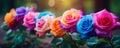 Colorfull Roses with beautiful background