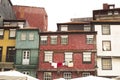 Colorfull view of houses Old Porto Oporto city . Portugal