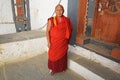 Buddhist Monk, Trongsa Dzong, Bhutan Royalty Free Stock Photo