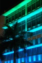 Colorfully Lighted Fashion Store in South Beach