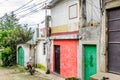 Colorfully painted house in Guatemalan village Royalty Free Stock Photo