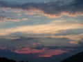 Colorido Atardecer De Verano Con Nubes