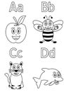 Coloring Alphabet for Kids [1] Royalty Free Stock Photo