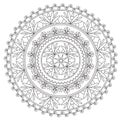 Coloring Black Ethnic Mandala