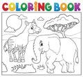 Coloring book African nature topic 7