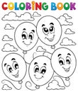 Coloring book balloons theme 2