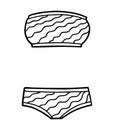 Coloring book, Bandeau bikini