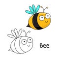 Coloring book Bee