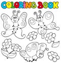 Coloring book with butterflies 1