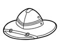 Coloring book, cartoon headwear, Pith helmet