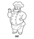 Coloring book, Chef