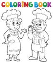 Coloring book chef theme 2
