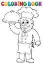 Coloring book chef theme 1