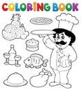 Coloring book chef theme 3