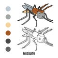 Coloring book, Mosquito