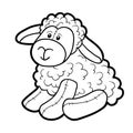 Coloring book, Stuffed toy Sheep