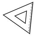 Coloring book, Triangle ruler