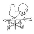 Coloring book for kids, Weather vane