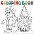 Coloring book Christmas thematics 8