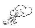 Coloring book, Cloud and wind