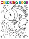 Coloring book clownfish topic 1