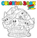 Coloring book with cute animals 2