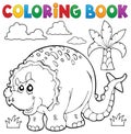 Coloring book dinosaur theme 6