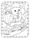 Coloring Book Fairy Tale Of Bear Carries Girl