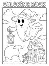 Coloring book ghost theme 7