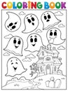 Coloring book ghost theme 4