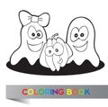 Coloring book Halloween Royalty Free Stock Photo