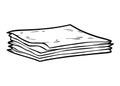 Coloring book, Heap of paper sheets Royalty Free Stock Photo