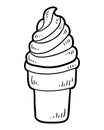 Coloring book, Ice cream cone