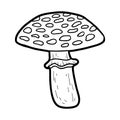 Coloring book. Inedible mushrooms, amanita